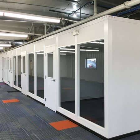 Glass & Board Partition