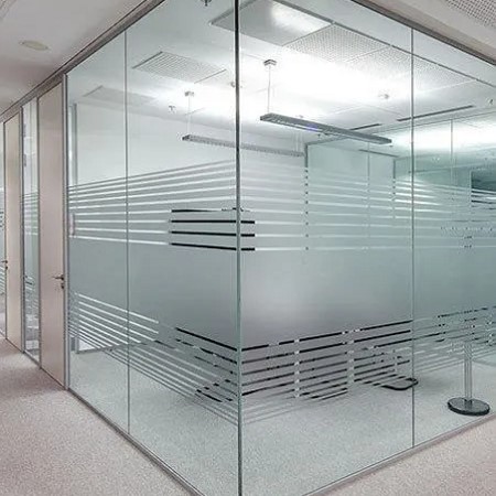 Glass Strip Partition